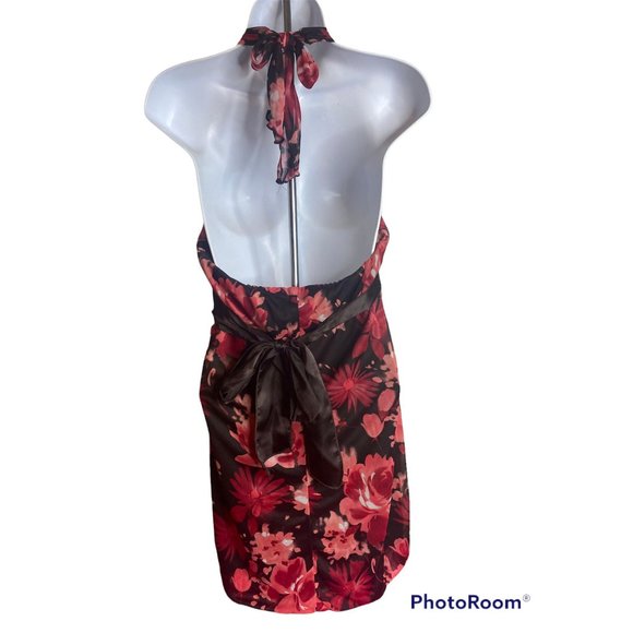 Speechless halter dress size Large floral pink and brown in color - Picture 6 of 6